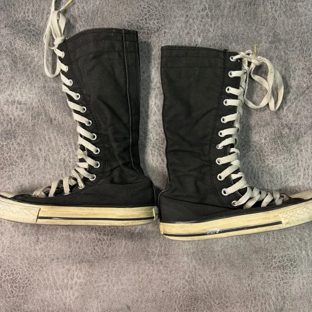 Converse All Star Kids Knee High Black Sneakers
